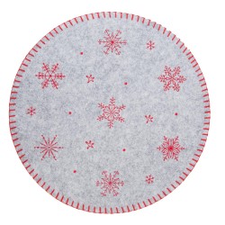 Салфетка декоративная Red Snowflakes M